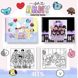 Arquivo Digital Livro de Colorir Bts