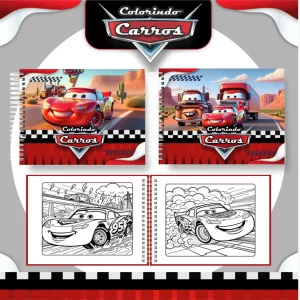 Arquivo Digital Livro de Colorir Carros Disney