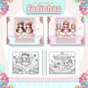 Arquivo Digital Livro de Colorir Fadinhas