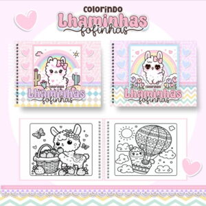 Arquivo Digital Livro de Colorir Lhama