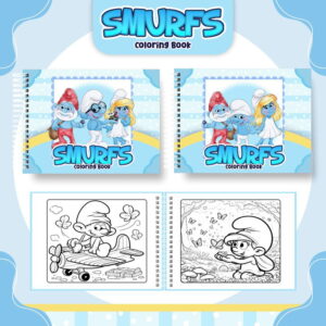 Arquivo Digital Livro de Colorir Smurfs