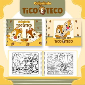 Arquivo Digital Livro de Colorir Tico e Teco