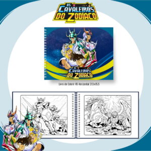 Livro de Colorir Cavaleiros do Zodíaco