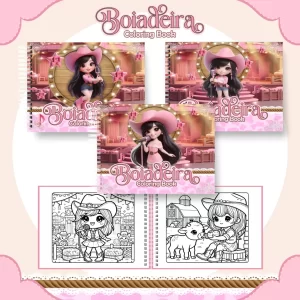 Arquivo Digital Livro de Colorir Boiadeira