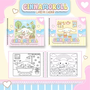 Arquivo Digital Livro de Colorir Cinnamoroll