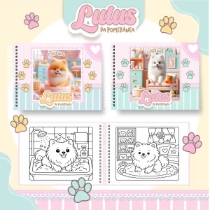 Livro de Colorir Lulus da Pomerania