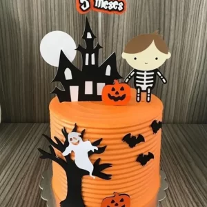 Topo de Bolo Halloween em Camadas Studio