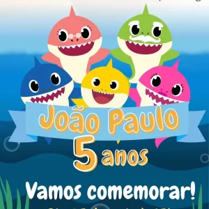 Convite Virtual Animado Baby Shark