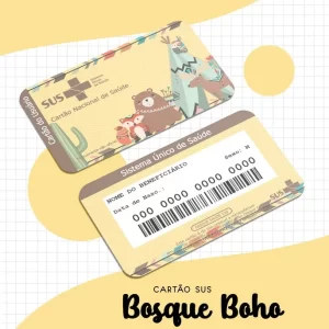Cartão Sus Personalizado Bosque Boho