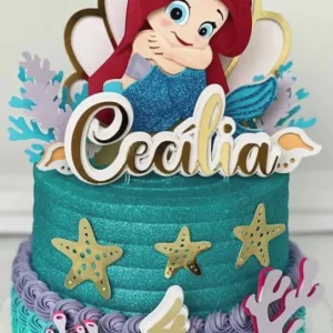 Topo de Bolo Ariel para Imprimir Studio