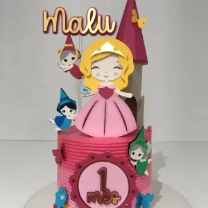 Topo de Bolo Aurora Silhouette Studio