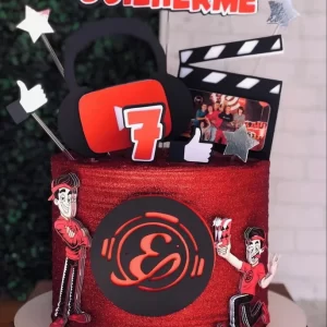 Topo de Bolo Enaldinho Silhouette Studio