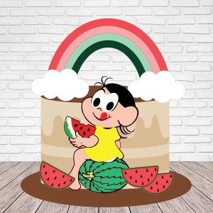 Topo de Bolo Magali Chupando Melancia Studio