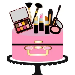 Topo de Bolo Maquiagem para Imprimir Studio