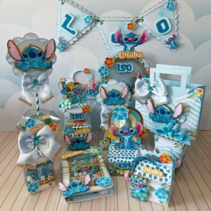 Festa de Aniversário Stitch Studio, PNG e PDF