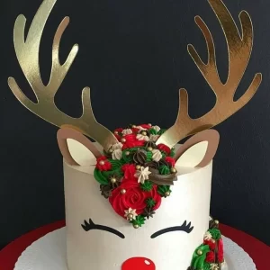 Arquivo Topo de Bolo Rena Natal Studio