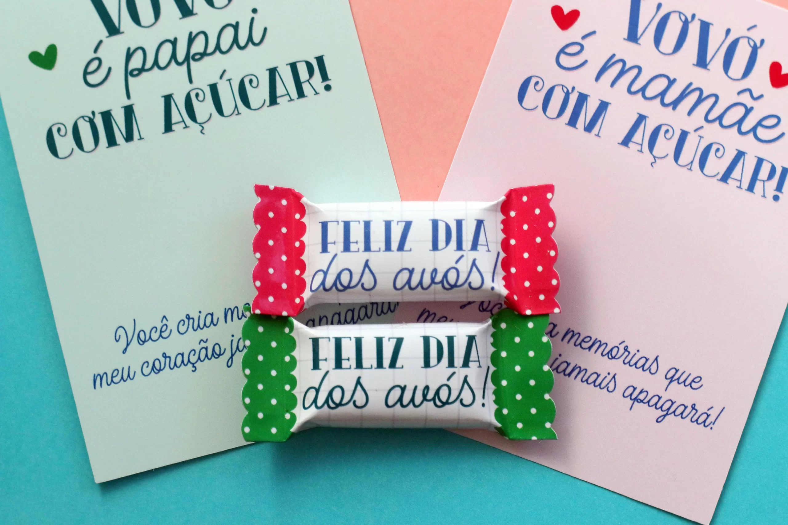 Arquivo Cartão com Bala Avós Studio e Png - Imagem 2